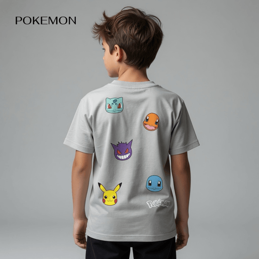 POKEMON LIGHT GREY T-SHIRT