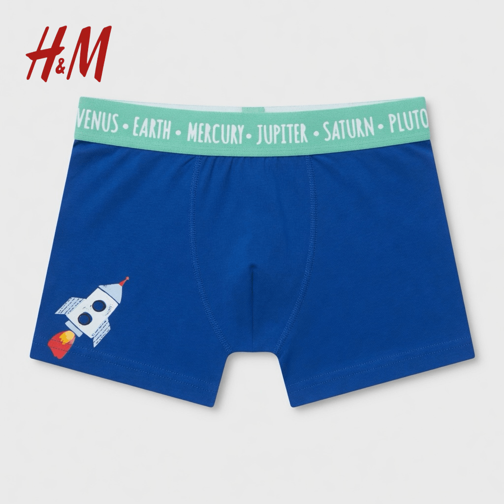 PRINTED BLUE BOXERS