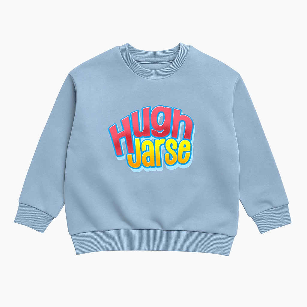 PRINTED LIGHT BLUE SWEATSHIRT