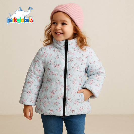 FLORAL PUFFER JACKET