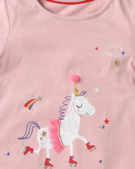 Unicorn applique t-shirt