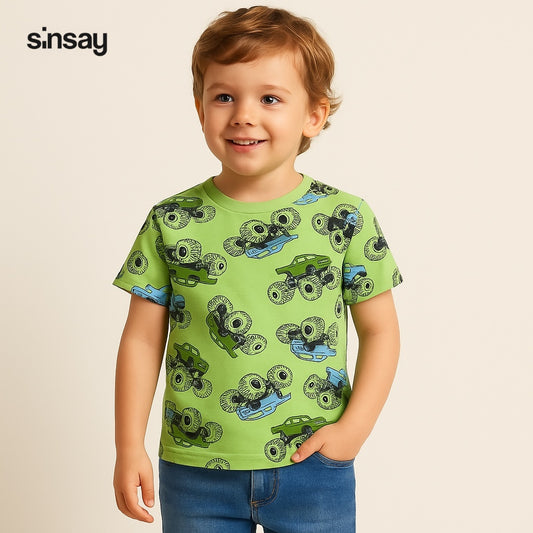 MONSTER TRUCK GREEN T-SHIRT
