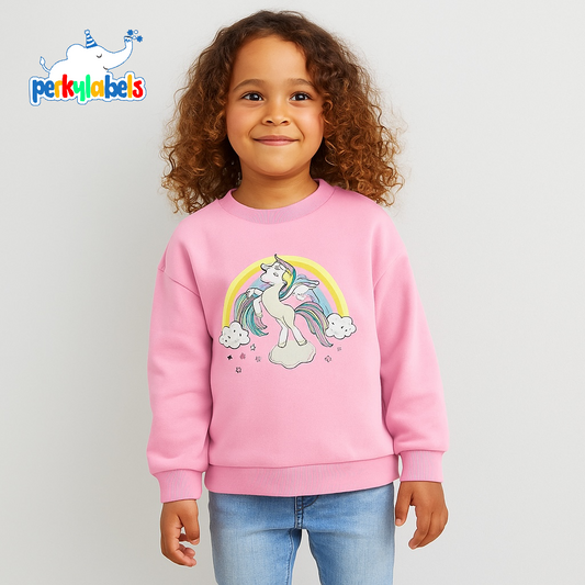 UNICORN BABY PINK SWEATSHIRT