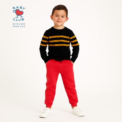 RED PLAIN TROUSER