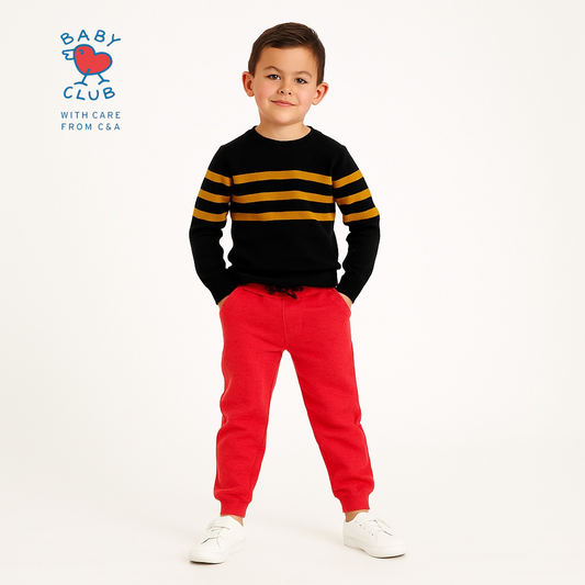 RED PLAIN TROUSER