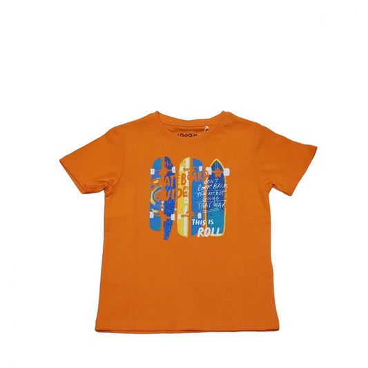 Skateboard guide orange t-shirt