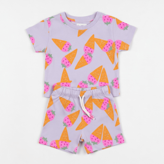 ICE CREAM PRINT 2pc SET