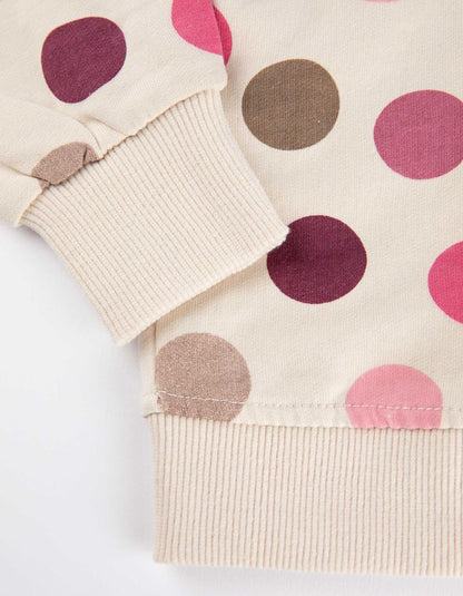 POLKA GLITTER SWEATSHIRT