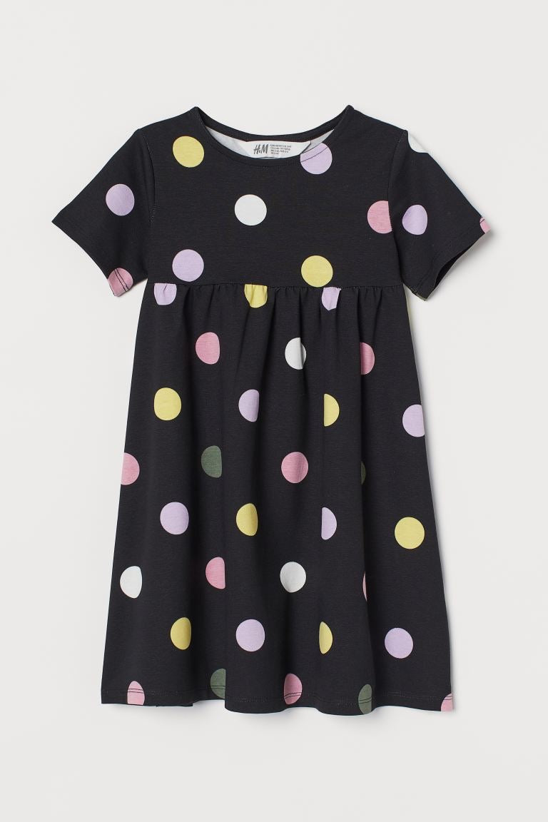 Polka black frock