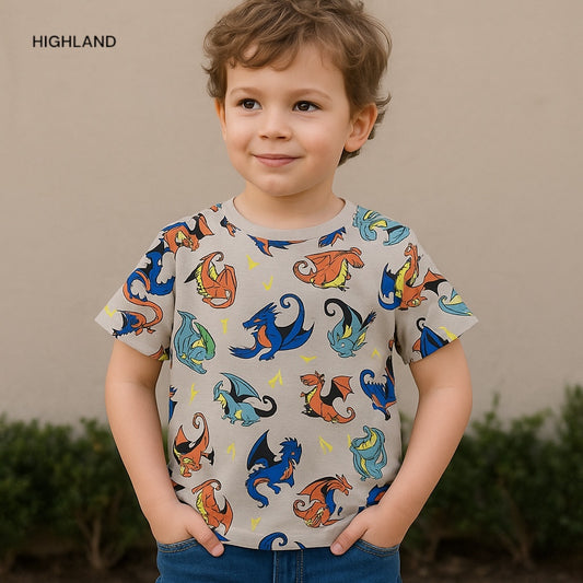 MULTICOLOUR DRAGON T-SHIRT