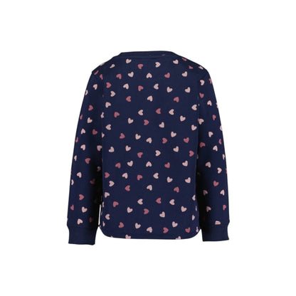 HEARTS ALLOVER PRINT SWEATSHIRT