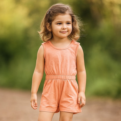 LIGHT PEACH PLAIN JUMPSUIT