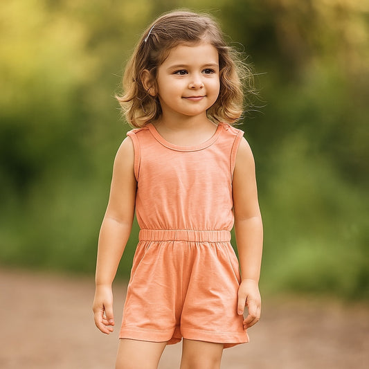 LIGHT PEACH PLAIN JUMPSUIT
