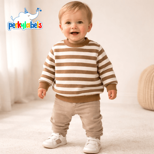 BROWN STRIPES SWEATSHIRT