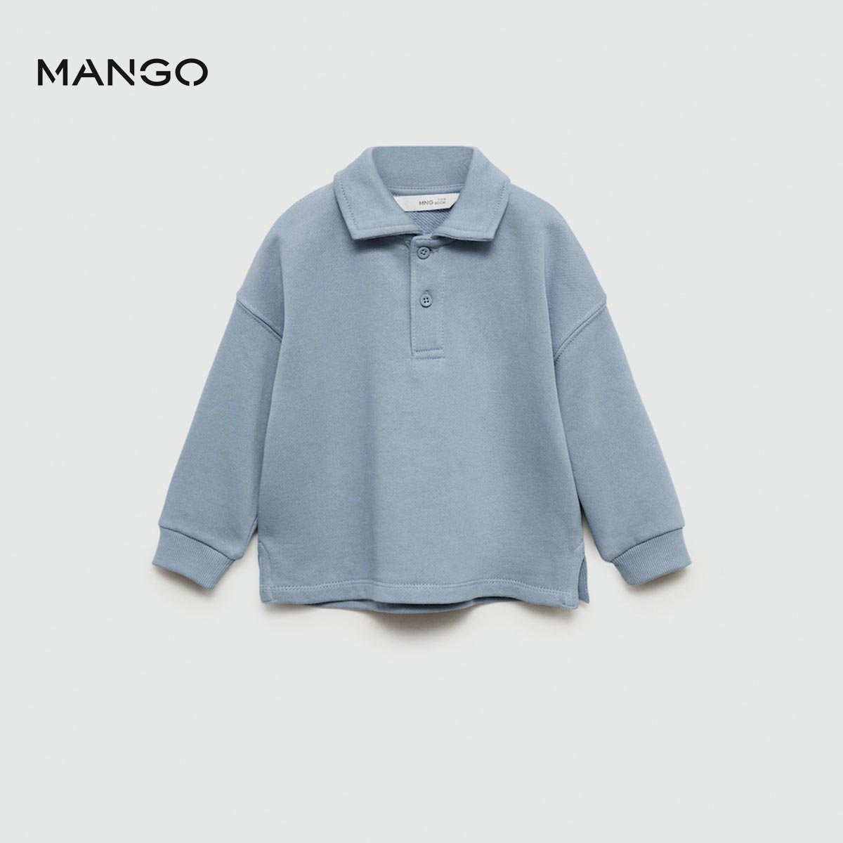 LIGHT BLUE POLO SWEATSHIRT