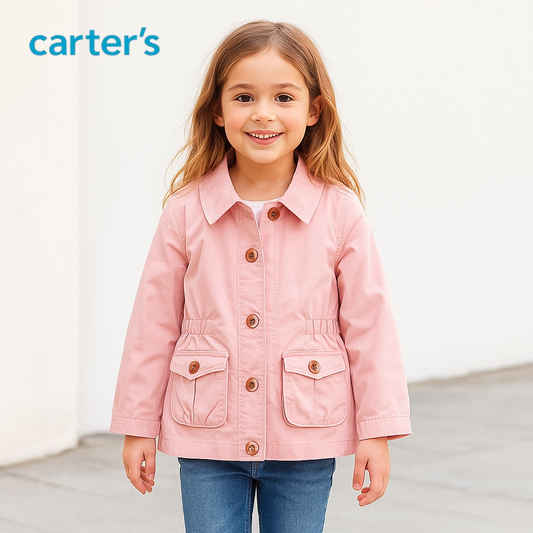 LONG PINK COTTON JACKET