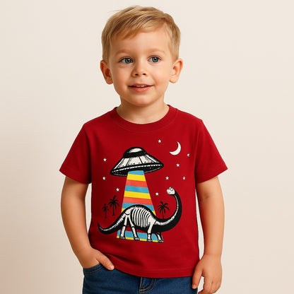 Dino Space red t-shirt
