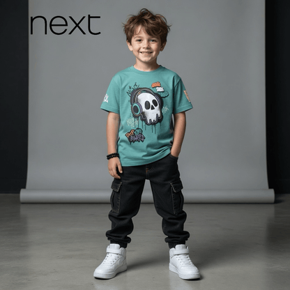 PRINTED GREEN T-SHIRT