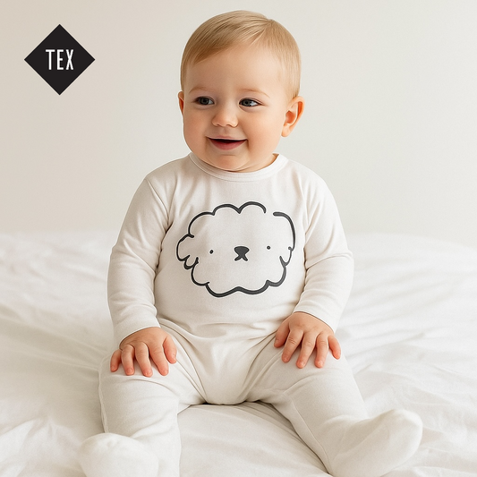 PUPPY PRINT WHITE ROMPER