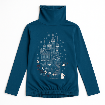 Princess castle high neck t-shirt