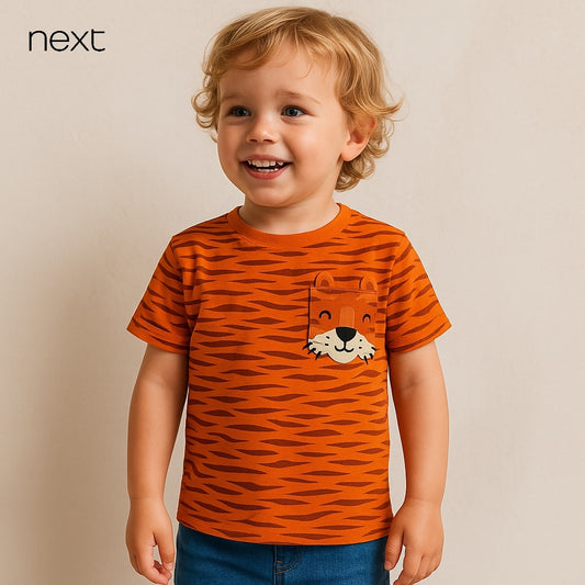 Orange tiger t-shirt