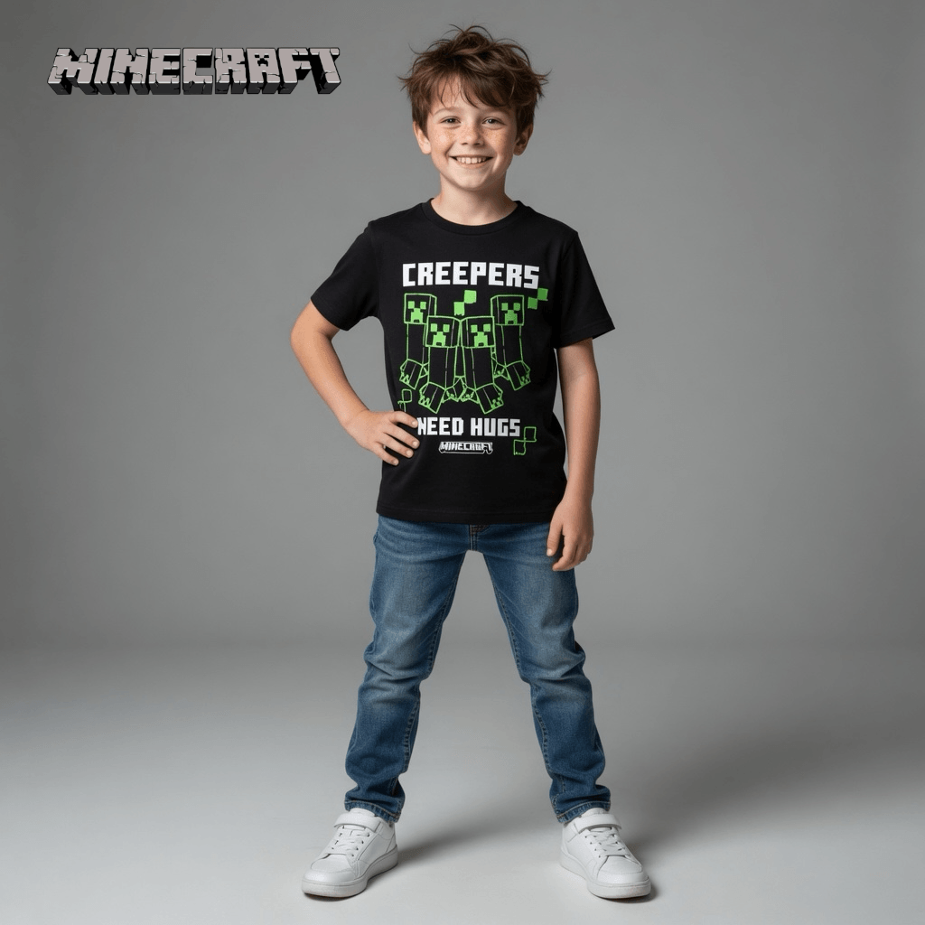 MINECRAFT BLACK T-SHIRT
