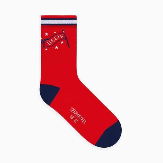 STRIPE RED SOCKS