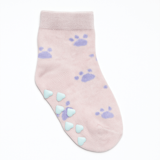 PAW PINK ANTISLIP SOCKS