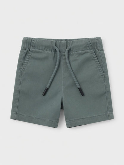 GREEN COTTON SHORTS