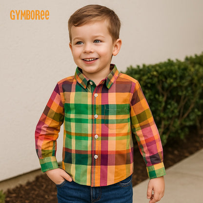 COLOURFUL CHECK CASUAL SHIRT
