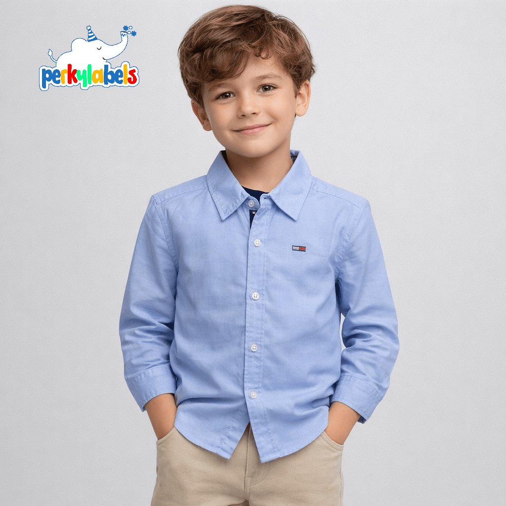 LIGHT BLUE BASIC CASUAL SHIRT