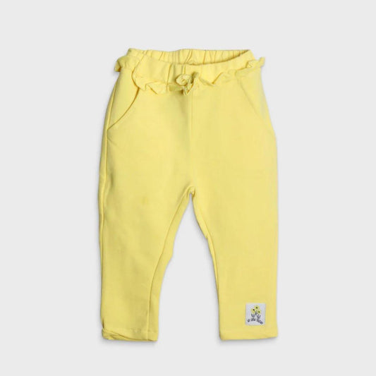 YELLOW WAIST FLARE TROUSER
