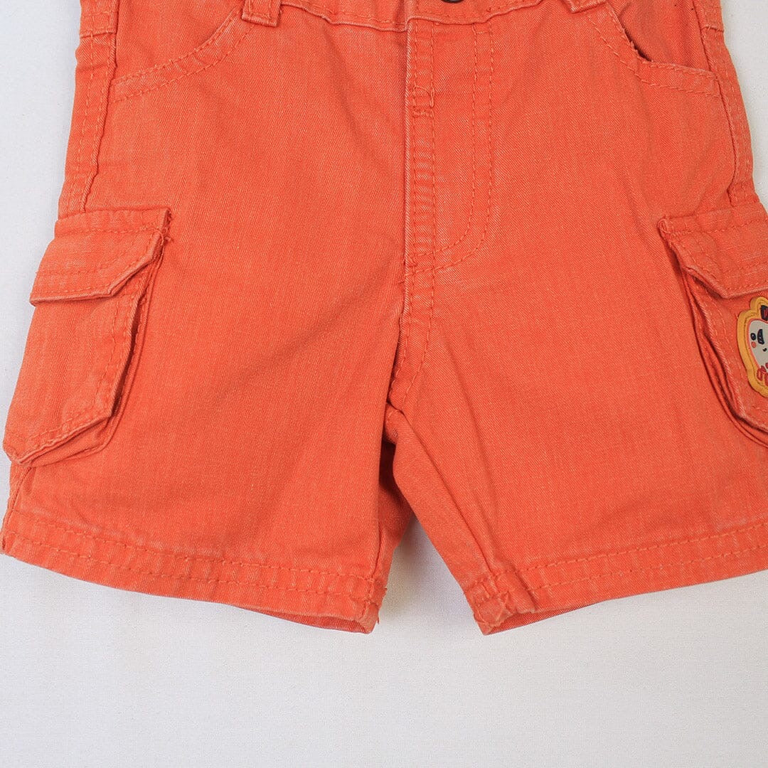 DP orange six pocket shorts