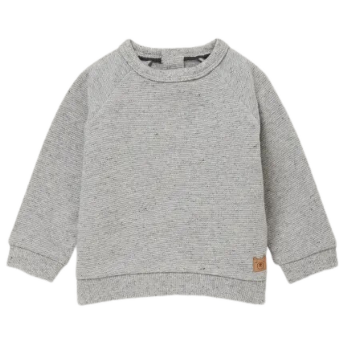 RIBBED GREY SWEATSHIRT