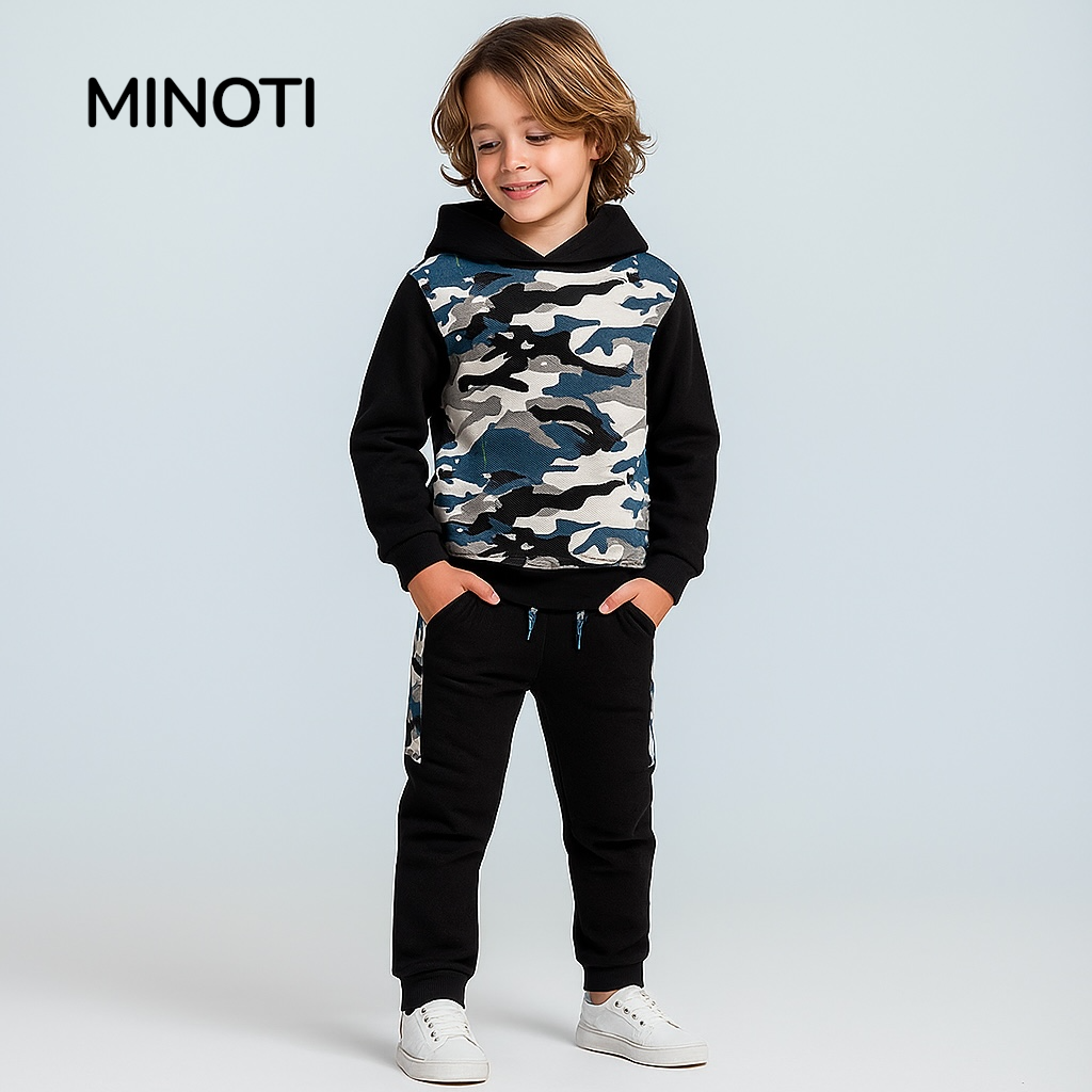 camouflage tracksuit black