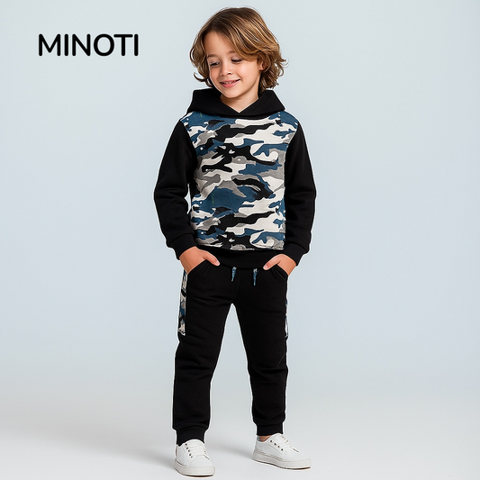 camouflage tracksuit black