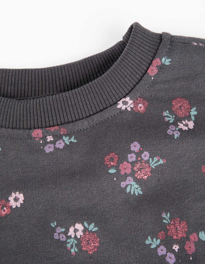 GIRLS FLORAL SWEATSHIRT