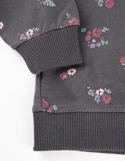 GIRLS FLORAL SWEATSHIRT