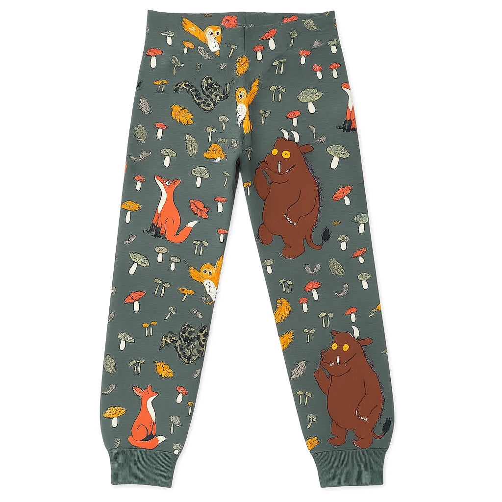 ANIMAL PRINTS ALLOVER GREEN TROUSER