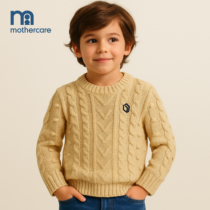 YELLOW PATTERN STYLE SWEATER