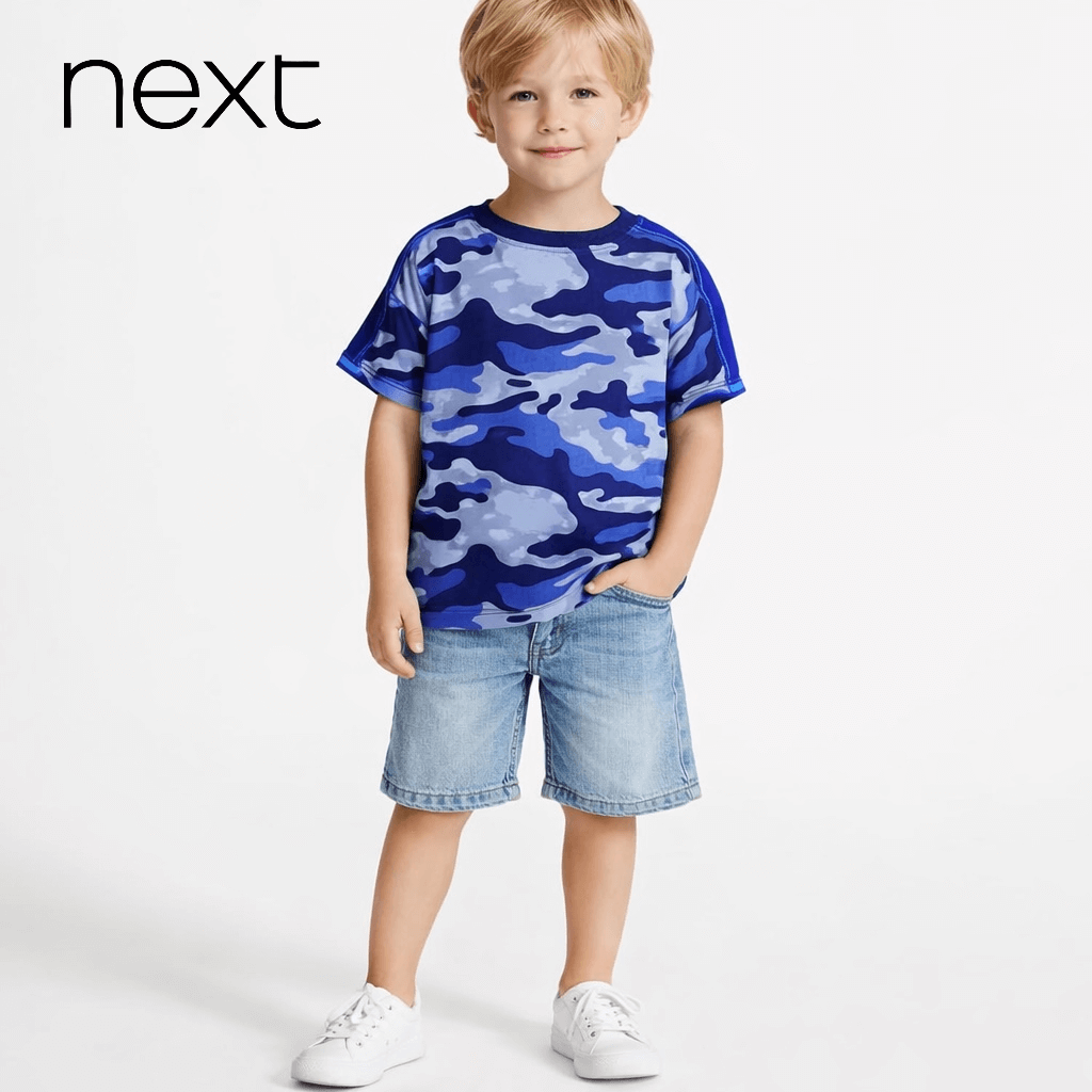 CAMOUFLAGE BLUE T-SHIRT