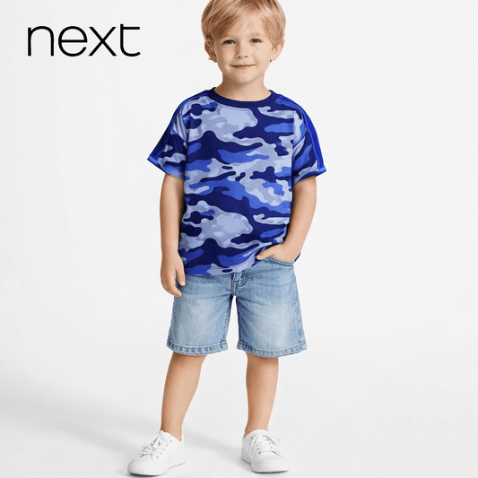 CAMOUFLAGE BLUE T-SHIRT