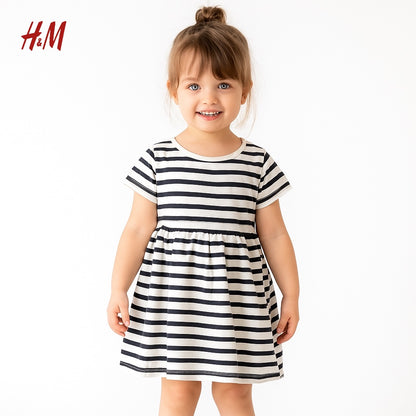 STRIPE BLACK AND WHITE FROCK