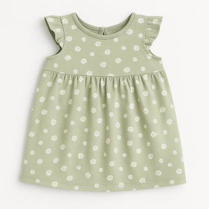 Floral light green frock