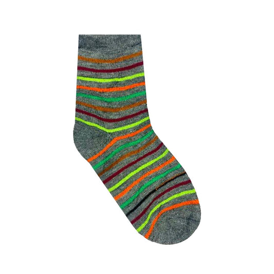 MULTI STRIPE GREY SOCK