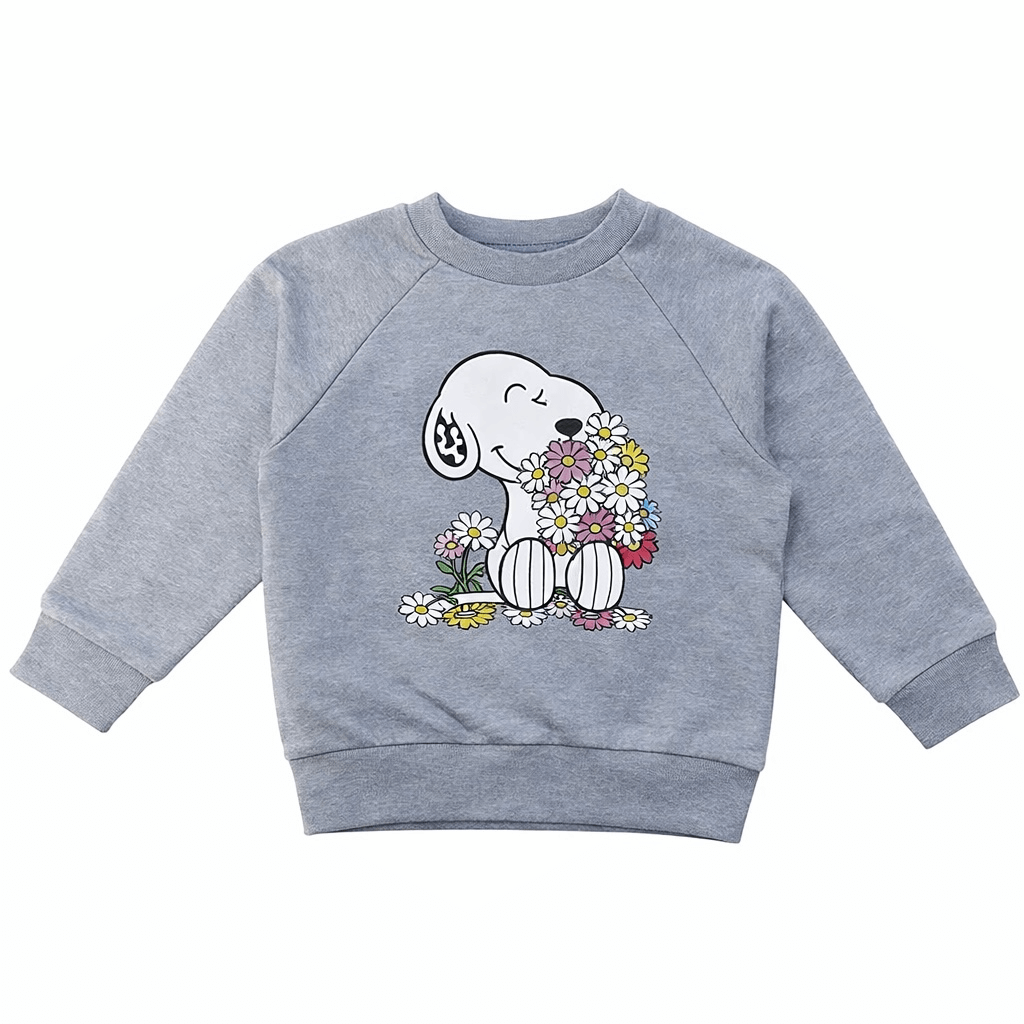 SNOOPY FLOWERS SWESTSHIRT