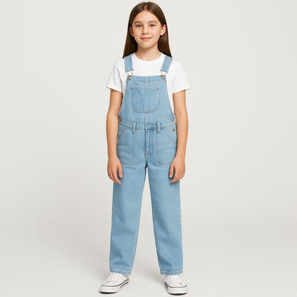 STRAIGHT DENIM DUNGAREES