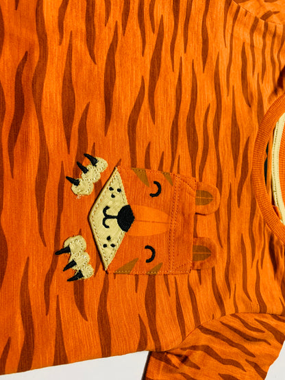 Orange tiger t-shirt