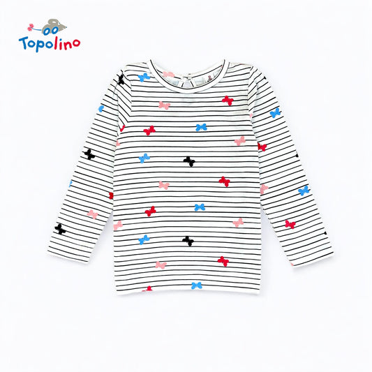 BUTTERFLY STRIPE T-SHIRT