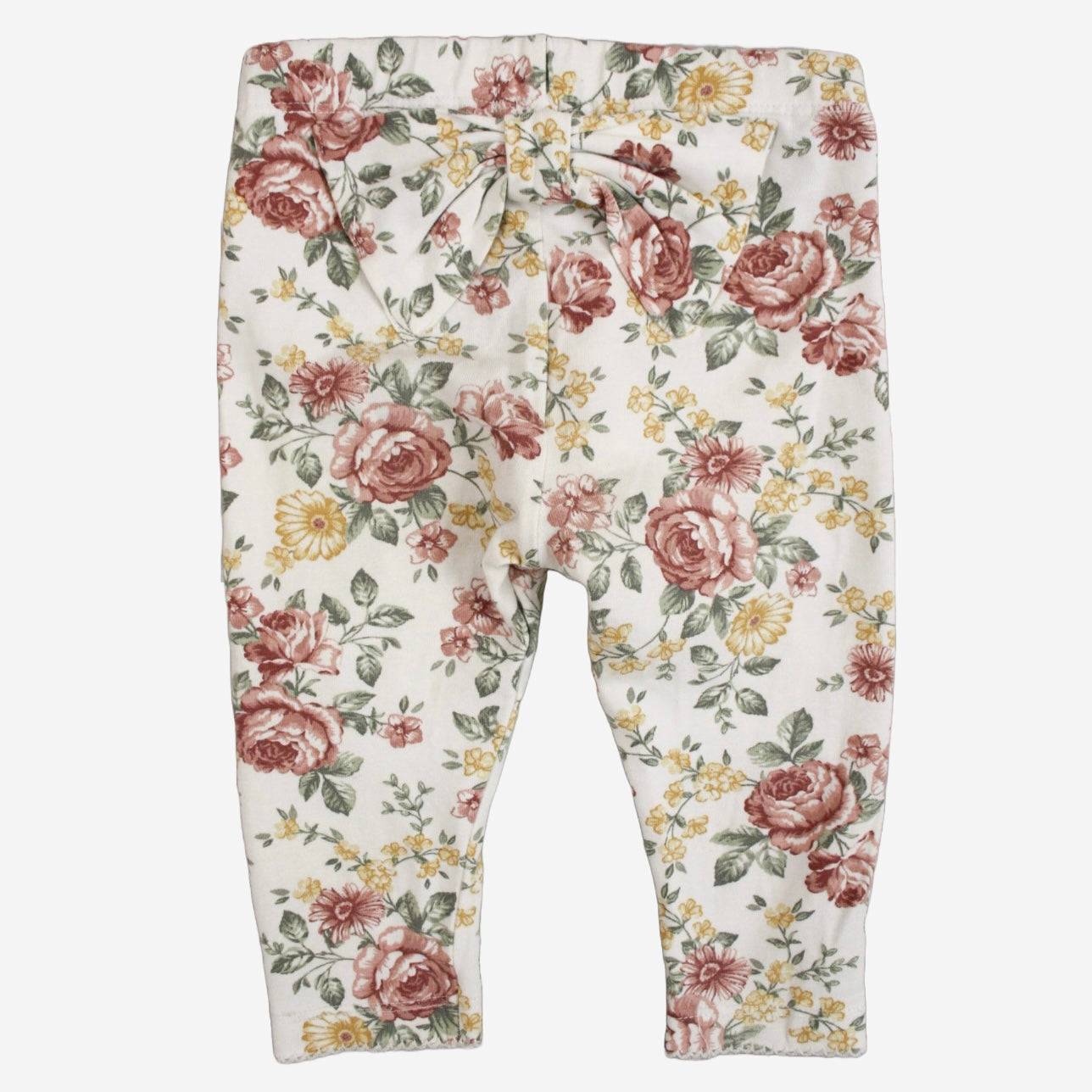 Floral bow leggings